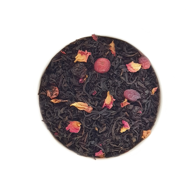 Чай чёрный Дикая вишня, чай черный ароматизированный, листовой — Фото 2