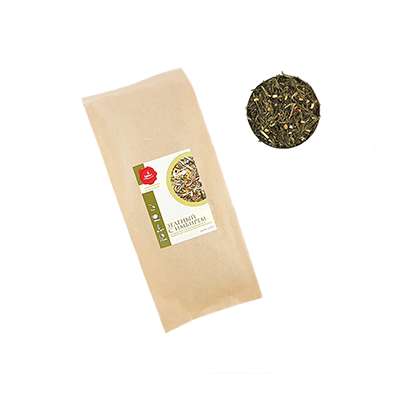 Чай зелёный Зеленый час с  имбирем 1 кг, листовой — Фото 2